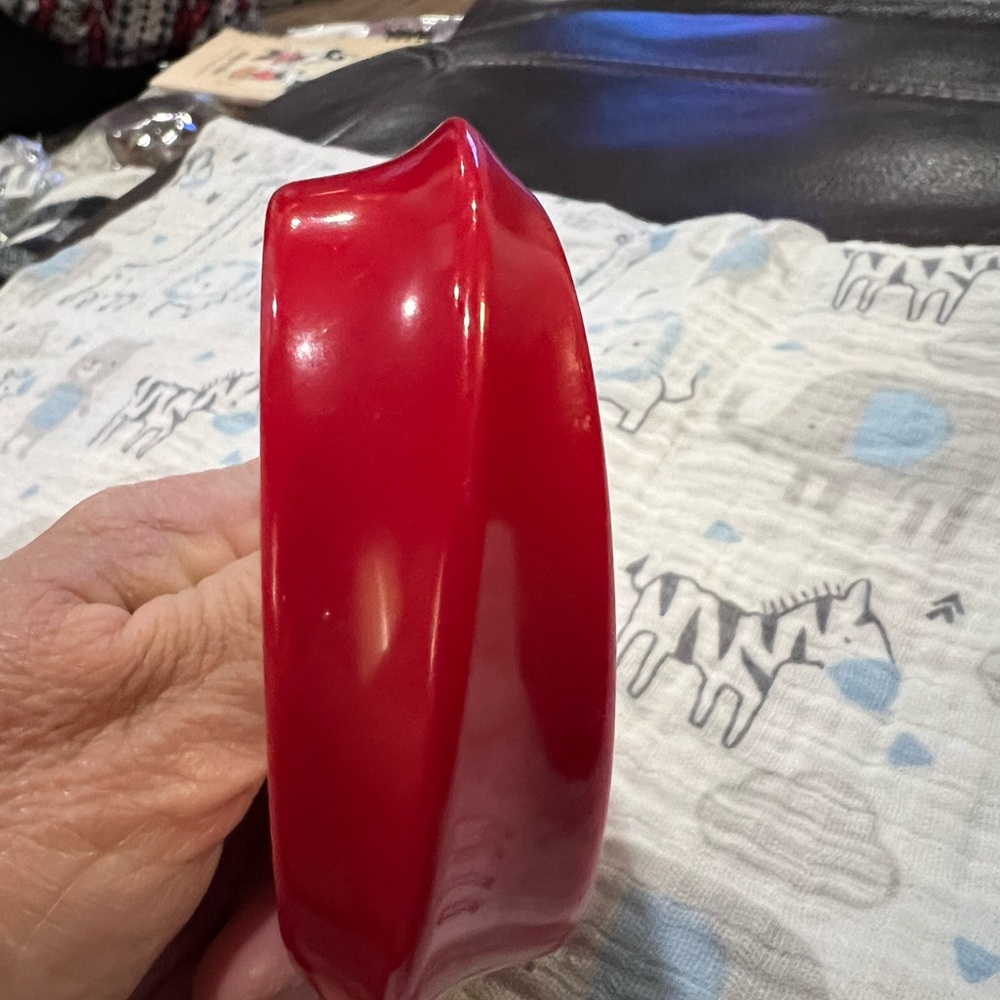 Vintage Red Bangle Bracelet - Picture 3 of 5